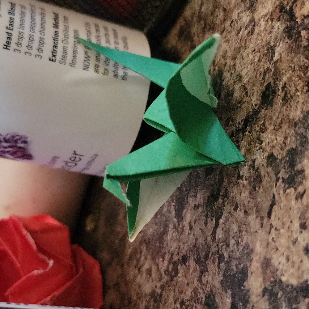 Origami flapping crane